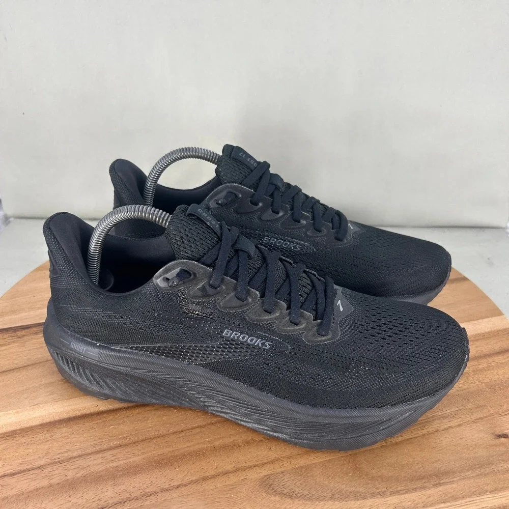 Brooks Ghost 17 Mens Running Shoes Black Black Ebony 1104421D020 Size 9 D